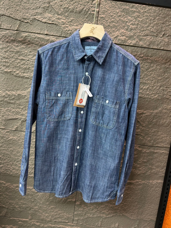 Muška denim košulja s dugim rukavima, korejskog stila, moderni ležerni komad Harajuku stila