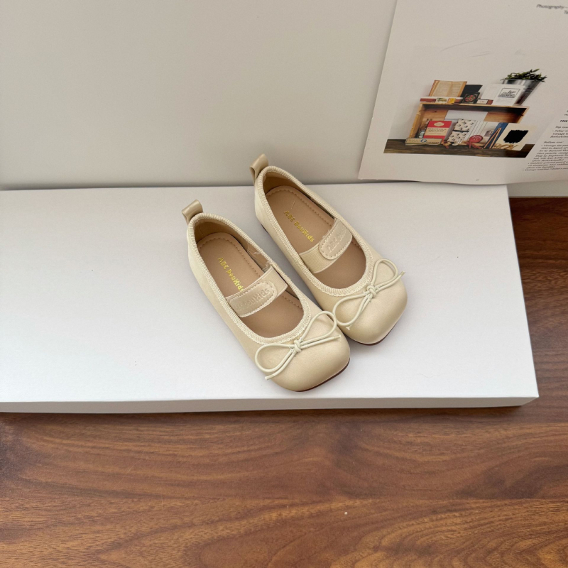 Dječje satenske baletanke s mašnicom Mary Jane, slip-on cipele