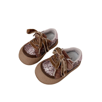 Cipele za bebe i malu djecu sa šljokicama, mekana potplat, jednobojne, niski gornji dio, za uzrast 1-3 godina, unisex