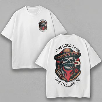 13446 Ανδρικό T‑shirt με εκτύπωση, 100% βαμβάκι, κοντό μανίκι, στρογγυλός λαιμός, ίσια γραμμή, σε απόθεμα