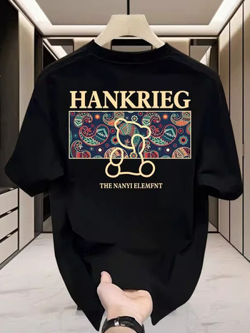 Muški T-shirt kratkih rukava od 100% pamuka, ljetni, udoban kroj, američki stil