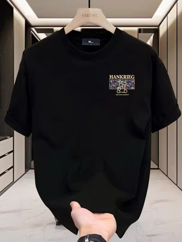 Muški T-shirt kratkih rukava od 100% pamuka, ljetni, udoban kroj, američki stil