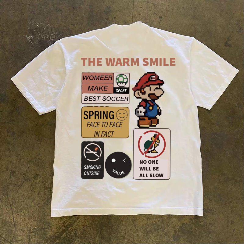 Muški T-shirt s kratkim rukavima, 260 g, lagani kroj, pad ramena, INS stil, ljeto 2025