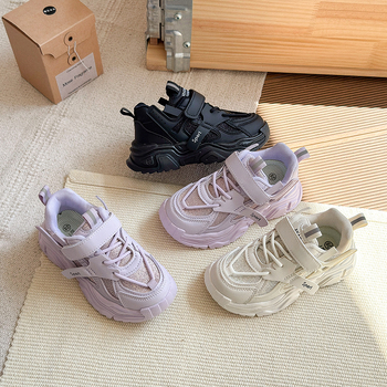 Dječje sportske tenisice s šljokicama, mekani potplat, casual dad sneakers stil, proljeće 2026