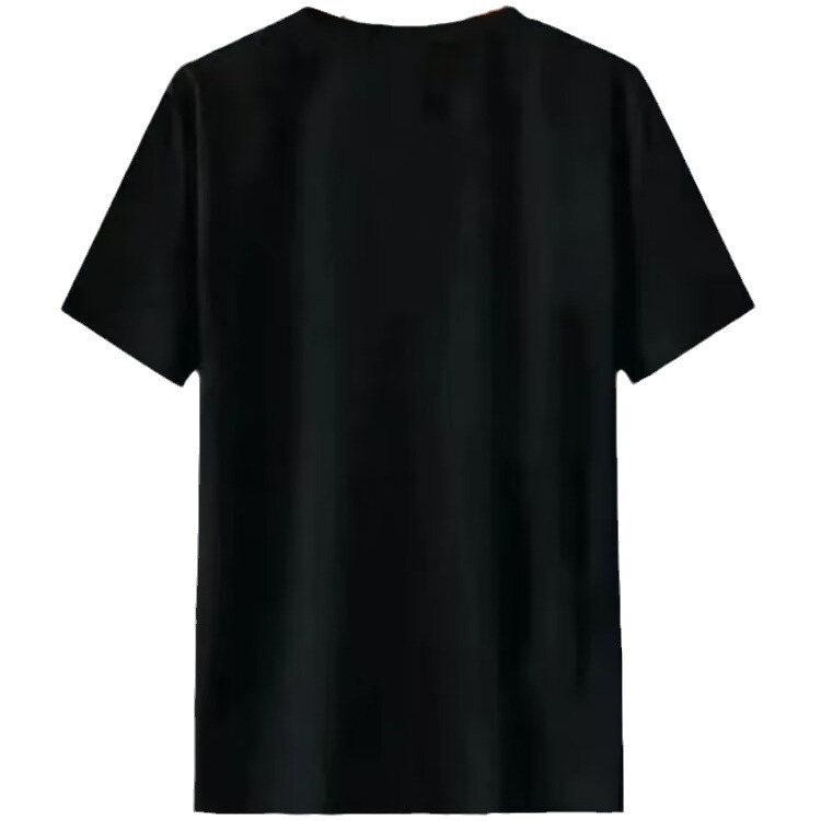 Ανδρικό T‑shirt από ice silk με καρό μοτίβ, κοντό μανίκι, στρογγυλός λαιμός, ελαφρύ καλοκαιρινό τοπ με σχέδιο αίματος