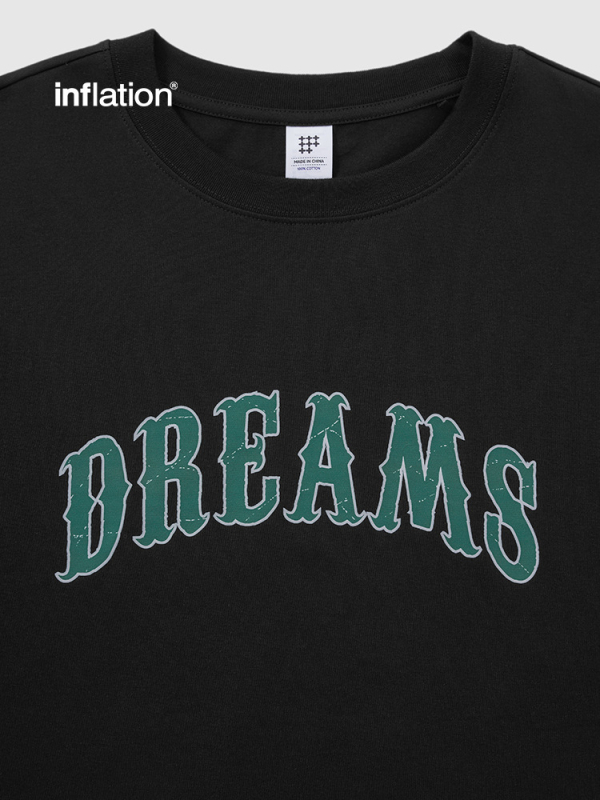 Ανδρική T‑shirt με street print, 220 g βαμβάκι combed, χαλαρή γραμμή, στρογγυλός λαιμός, κοντά μανίκια
