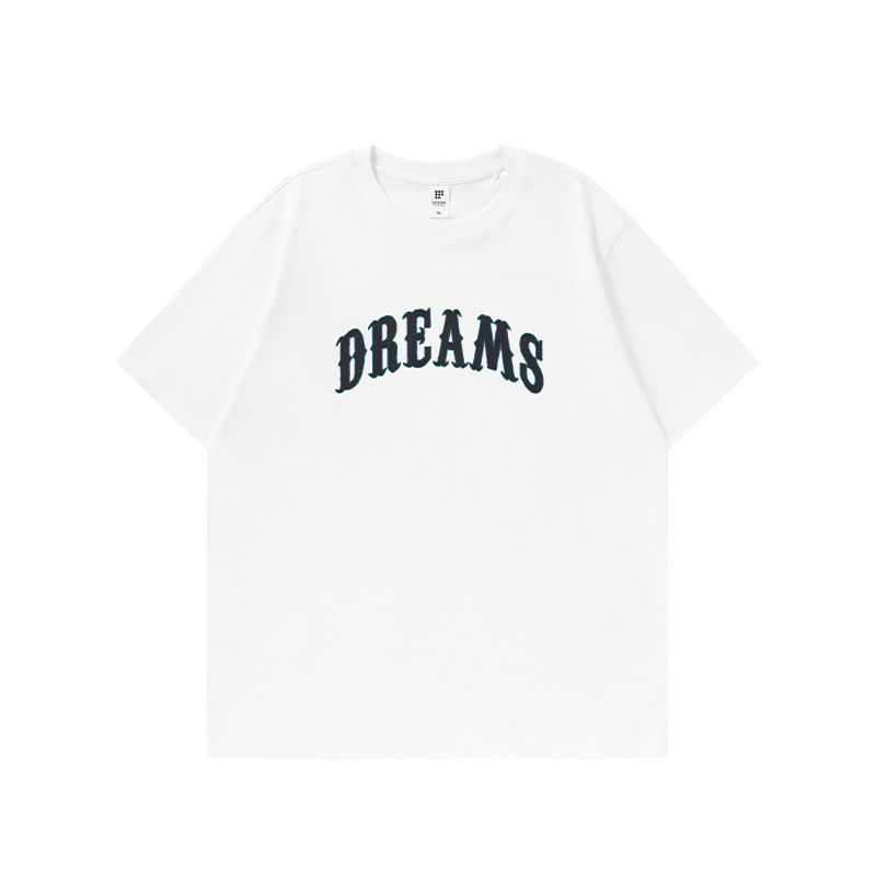 Ανδρική T‑shirt με street print, 220 g βαμβάκι combed, χαλαρή γραμμή, στρογγυλός λαιμός, κοντά μανίκια