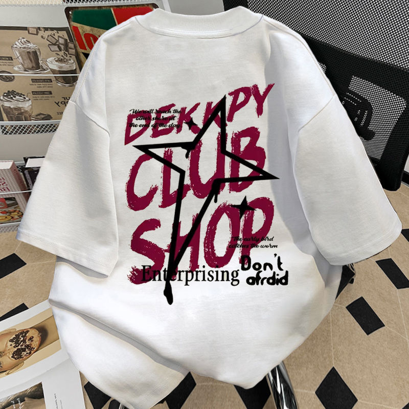 Unisex pamučna majica kratkih rukava, ljetni opušteni kroj, streetwear za parove