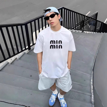 We11 Ανδρικό T‑shirt με εκτύπωση γραμμάτων Wellmiki, χαλαρή γραμμή, κοντό μανίκι, βαμβακερό, καλοκαίρι