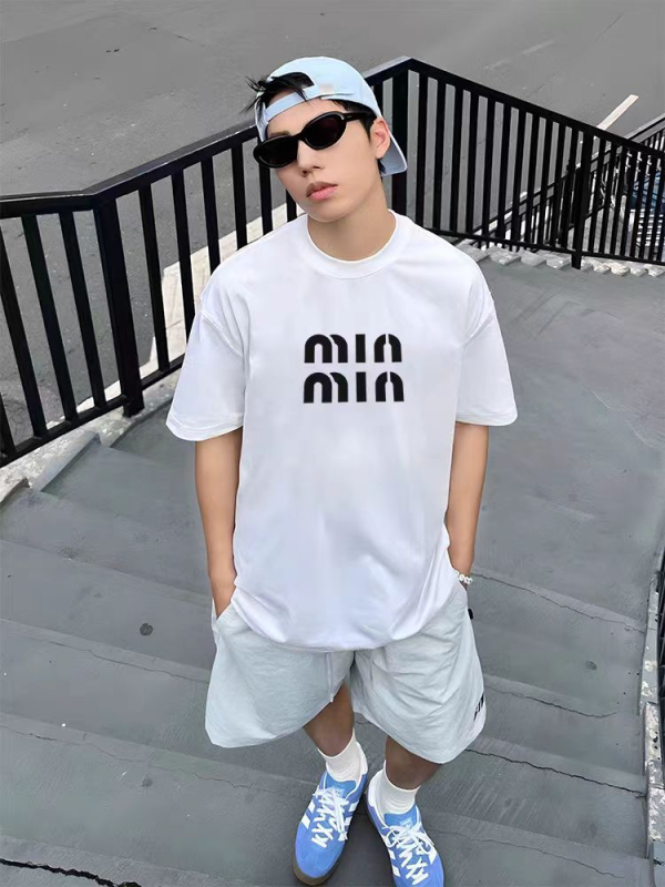 We11 Ανδρικό T‑shirt με εκτύπωση γραμμάτων Wellmiki, χαλαρή γραμμή, κοντό μανίκι, βαμβακερό, καλοκαίρι
