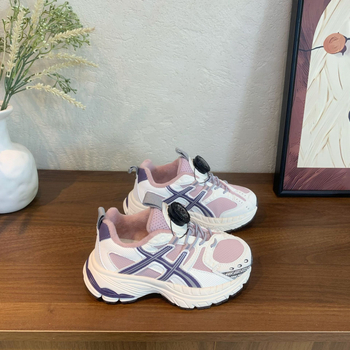 2025 nove dječje tenisice s flis podstavom, mrežastim gornjim dijelom, dizajn s rotirajućom kopčom, tople i udobne za dječake i djevojčice (Dad Shoes stil)