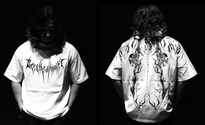 Breathedivinity BD, αμερικανική μάρκα streetwear, Diablo στυλ, άνετη γραμμή, Plus Size, αντρικό βαμβακερό T-shirt με κοντά μανίκια, εκτύπωση κρανίο-διάβολος