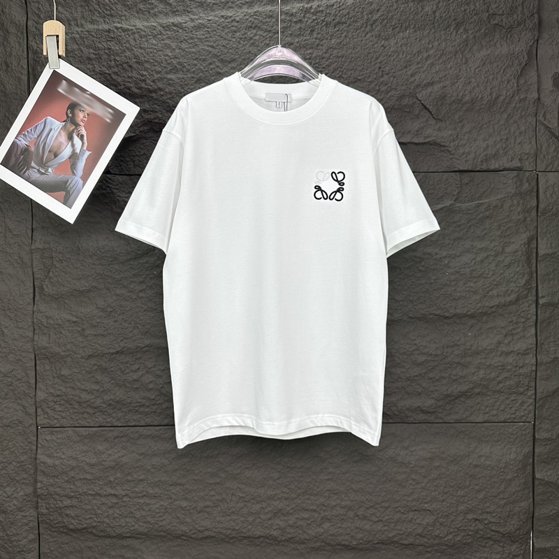 Muški T-shirt kratkih rukava od teškog materijala, s izvezenim motivom, ležernog kroja, okrugli izrez, američki streetwear