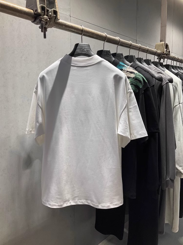 Ανδρικό καλοκαιρινό T‑shirt με εκτύπωση φτερού παγωνιού, υψηλής ποιότητας ραφή, κοντά μανίκια, στρογγυλός λαιμός, καθημερινό άνετο