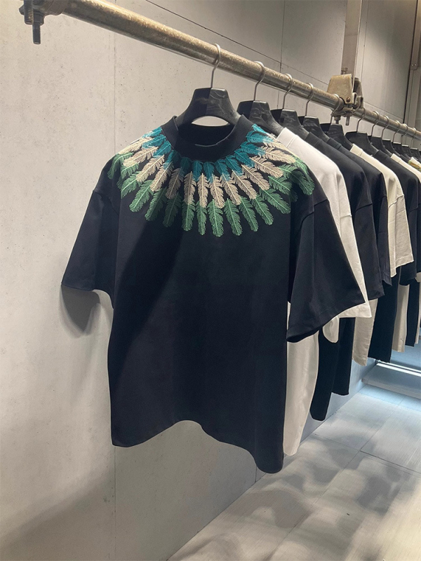 Ανδρικό καλοκαιρινό T‑shirt με εκτύπωση φτερού παγωνιού, υψηλής ποιότητας ραφή, κοντά μανίκια, στρογγυλός λαιμός, καθημερινό άνετο