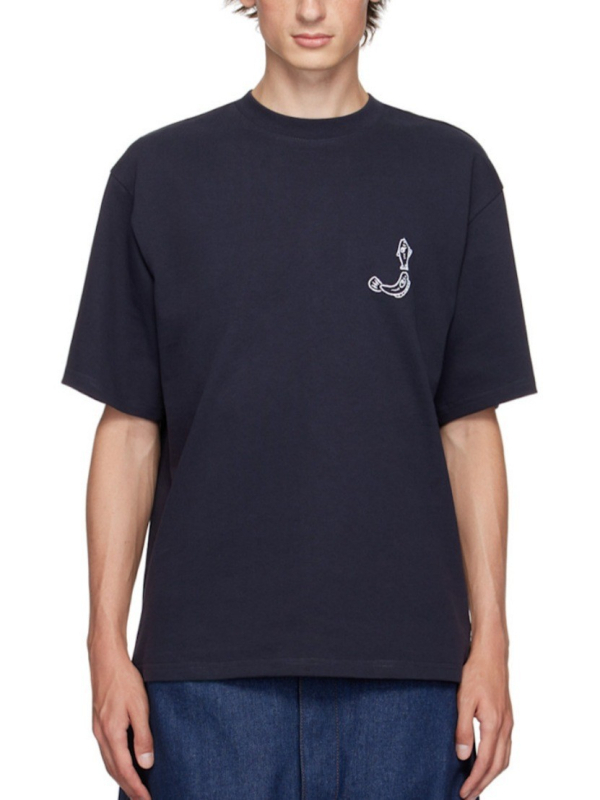 2025 Ανδρικό T‑shirt με εκτύπωση γραμμάτων, βαμβακερό, κοντομάνικο, φαρδιά γραμμή, στρογγυλός λαιμός, αναπνεύσιμο
