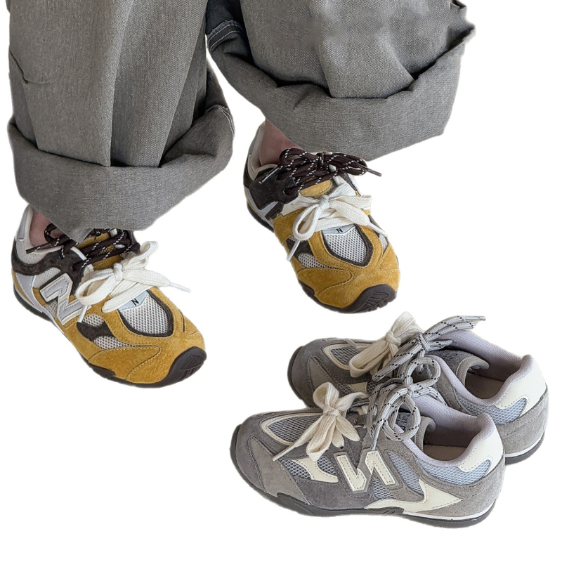 Dječje tenisice s color-block dizajnom i Velcro zatvaranjem, prozračan gornji dio, protuklizna gumena potplata, unisex