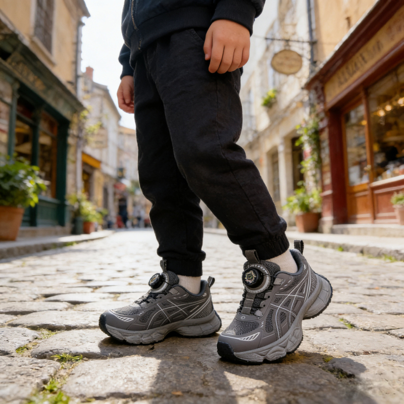 2026 proljeće Dječje tenisice za dječake i djevojčice, lagane i udobne sportsko-casual tenisice, Korejskog stila s okretno kopčom — Dad Sneakers