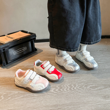 Dječje tenisice u korejskom stilu s točkastim uzorkom, na Velcro kopču, prozračne, protuklizne, izdržljive, za proljeće i jesen, unisex