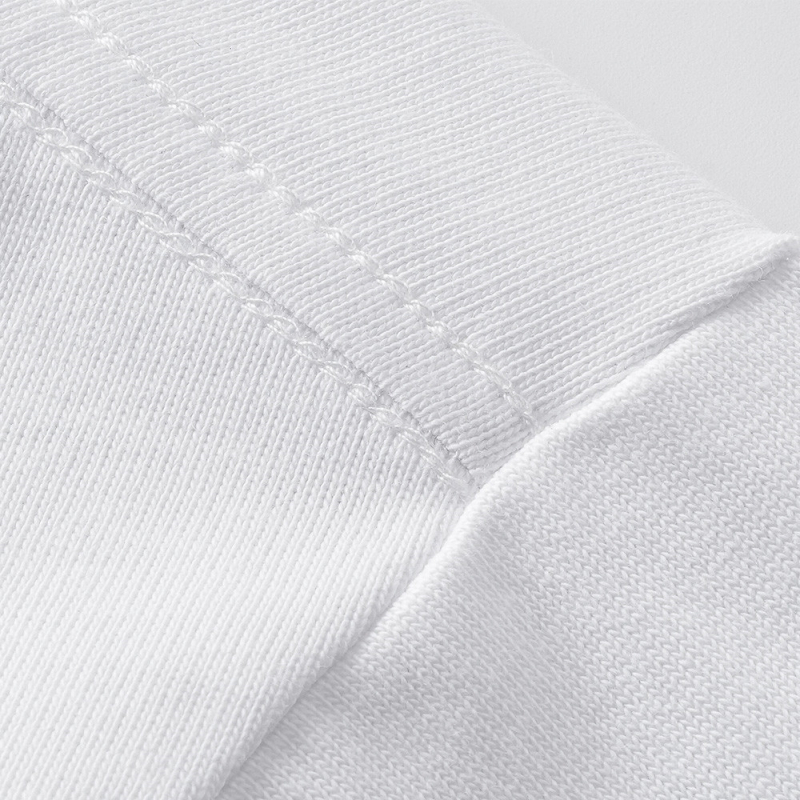 Μακρυμάνικο T‑shirt με εκτύπωση γραμμάτων, 320 g καθαρό βαμβάκι, βαριά κατασκευή, χαλαρή γραμμή, στρογγυλός λαιμός, ανδρικό streetwear άνοιξη-φθινοπωρο