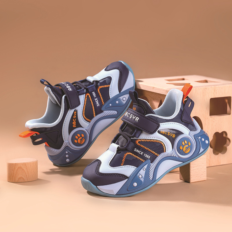 Παιδικά παπούτσια για τρέξιμο 2026 άνοιξη-φθινόπωρο, επάνω μέρος δερμάτινο, αδιάβροχα, μαλακή σόλα, αναπνεύσιμα, αντιολισθητικά