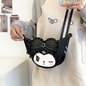 2024 nova ženska torbica za rame, sladak crtani print, trendy crossbody torba, casual i svestrana