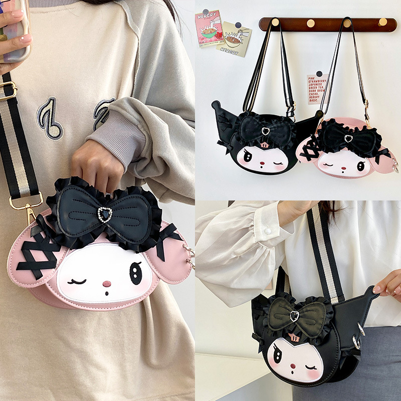 2024 nova ženska torbica za rame, sladak crtani print, trendy crossbody torba, casual i svestrana