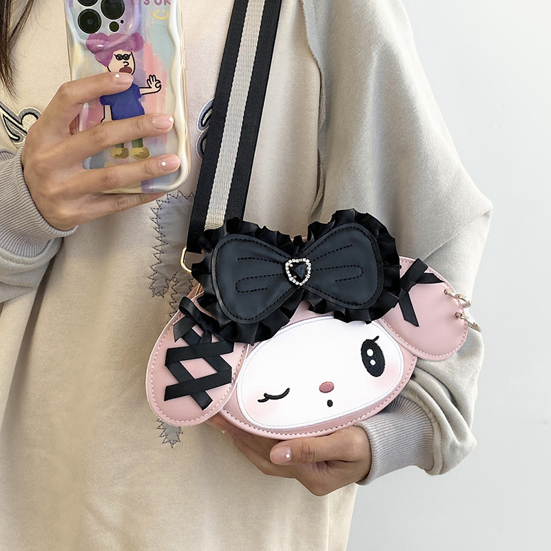 2024 nova ženska torbica za rame, sladak crtani print, trendy crossbody torba, casual i svestrana