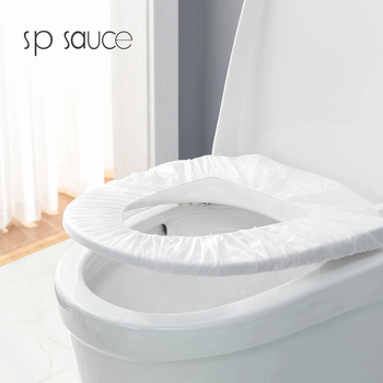 SP SAUCE Jednokratne navlake za WC sjedalo, za putovanja i trudnoću, vodootporne, netkani materijal, 10 komada