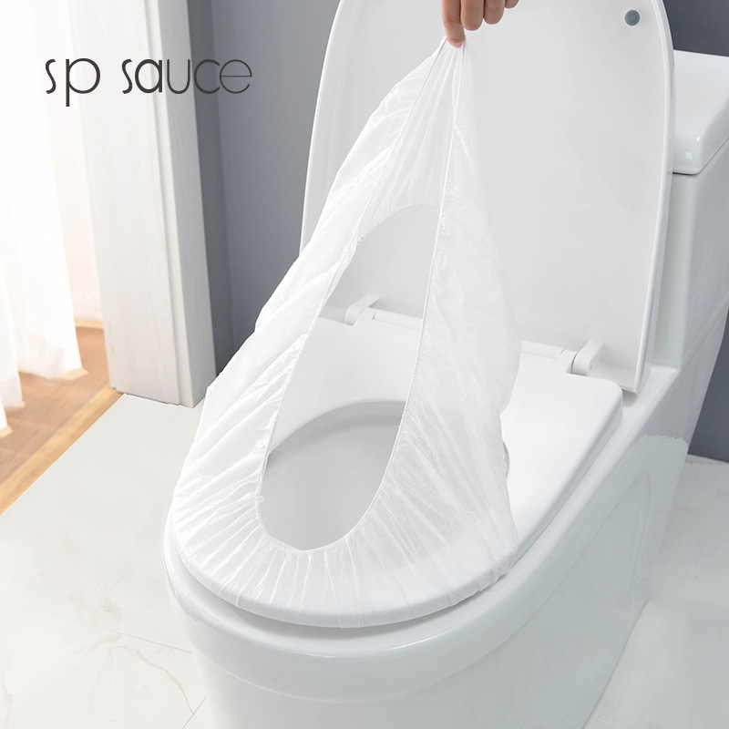 SP SAUCE Jednokratne navlake za WC sjedalo, za putovanja i trudnoću, vodootporne, netkani materijal, 10 komada