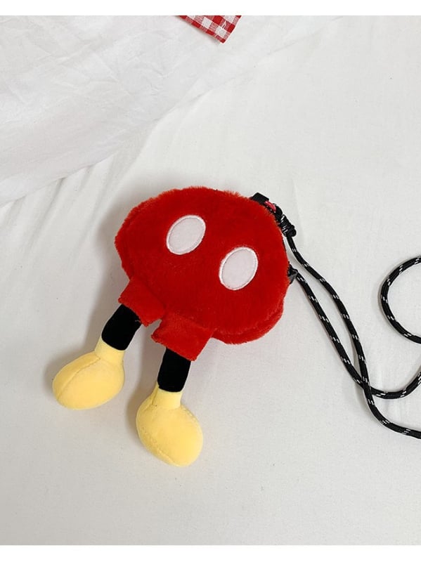Nova ženska torba s šarmantnim dječjim crtežom i plišanim mišem, s remenom za ramena ili crossbody, mala veličina