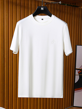 Muška ljetna T‑shirt kratkih rukava od pamuk-modalne smjese, s okruglim izrezom TES110
