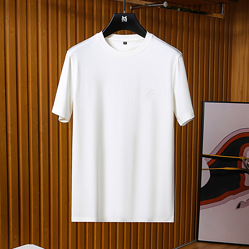 Muška ljetna T‑shirt kratkih rukava od pamuk-modalne smjese, s okruglim izrezom TES110