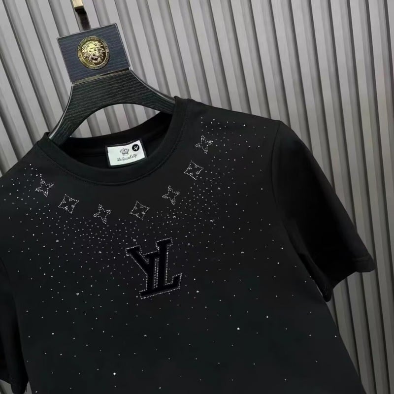 2024 nova muška majica kratkih rukava, euro-amer hip-hop stil, okrugli izrez, ljetni bazni top