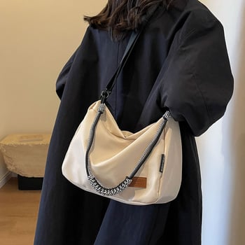 Najlonska ženska torba, velika kapaciteta, oblik jastuka, torba preko ramena ili crossbody, s teksturiranim završnim slojem