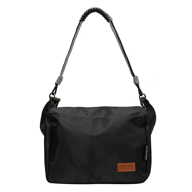Najlonska ženska torba, velika kapaciteta, oblik jastuka, torba preko ramena ili crossbody, s teksturiranim završnim slojem