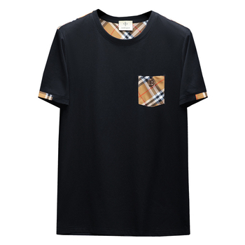 Muški slim-fit kratkih rukava T-shirt s okruglim izrezom i printom, mercerizirana pamuk