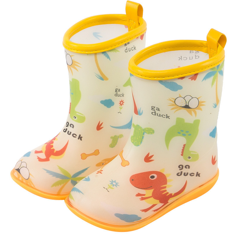 Dječje čizme za kišu Millie the Fawn, PVC otisak, srednje dužine do potkoljenice, protuklizne, za dječake i djevojčice