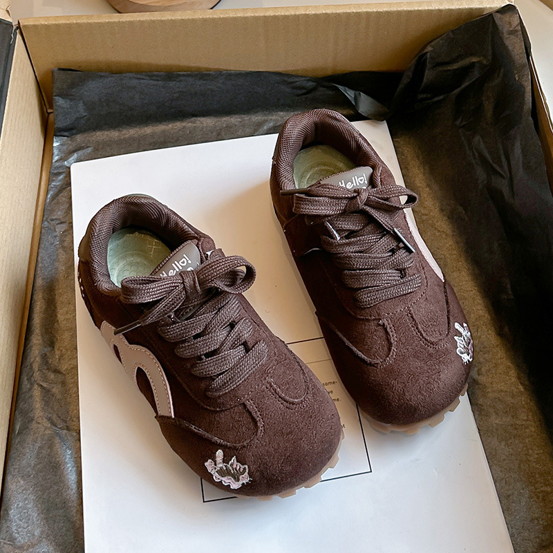 Dječje modne tenisice za proleće–ljeto 2026, jednofarbne casual tenisice s Velcro kopčom, unisex