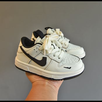 Dječje tenisice s niskim krojem, korejskog stila, unisex, bijele