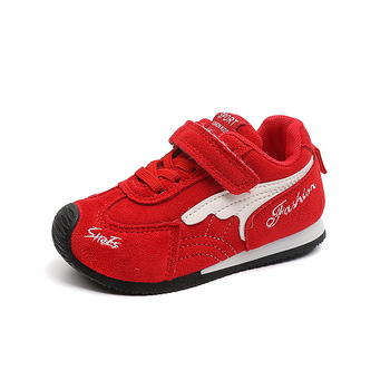 Παιδικά αθλητικά παπούτσια για φθινόπωρο, unisex, με Velcro, μαλακή σόλα, casual