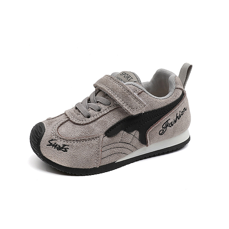 Παιδικά αθλητικά παπούτσια για φθινόπωρο, unisex, με Velcro, μαλακή σόλα, casual