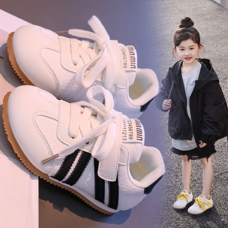 Dječje tenisice u stilu Converse, bijele lagane niske tenisice s Velcro kopčom, unisex, proljetni model 2026