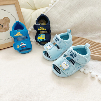 Dječje sandale za učenje hodanja s mekanom potplatom, dvostrane Velcro trake, ljetne unisex cipele
