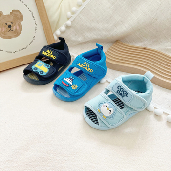 Dječje sandale za učenje hodanja s mekanom potplatom, dvostrane Velcro trake, ljetne unisex cipele