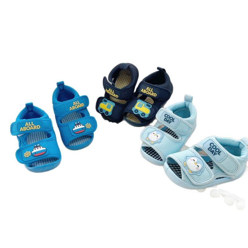 Dječje sandale za učenje hodanja s mekanom potplatom, dvostrane Velcro trake, ljetne unisex cipele