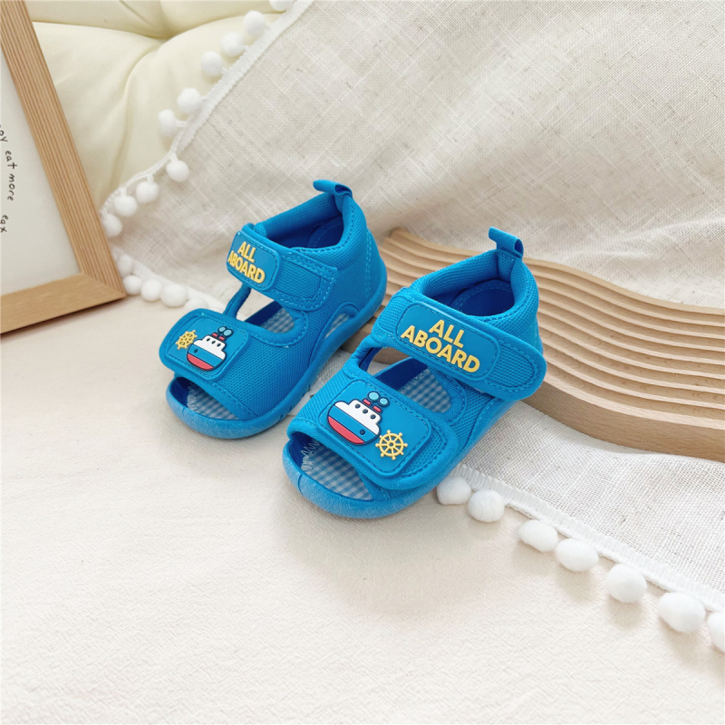 Dječje sandale za učenje hodanja s mekanom potplatom, dvostrane Velcro trake, ljetne unisex cipele