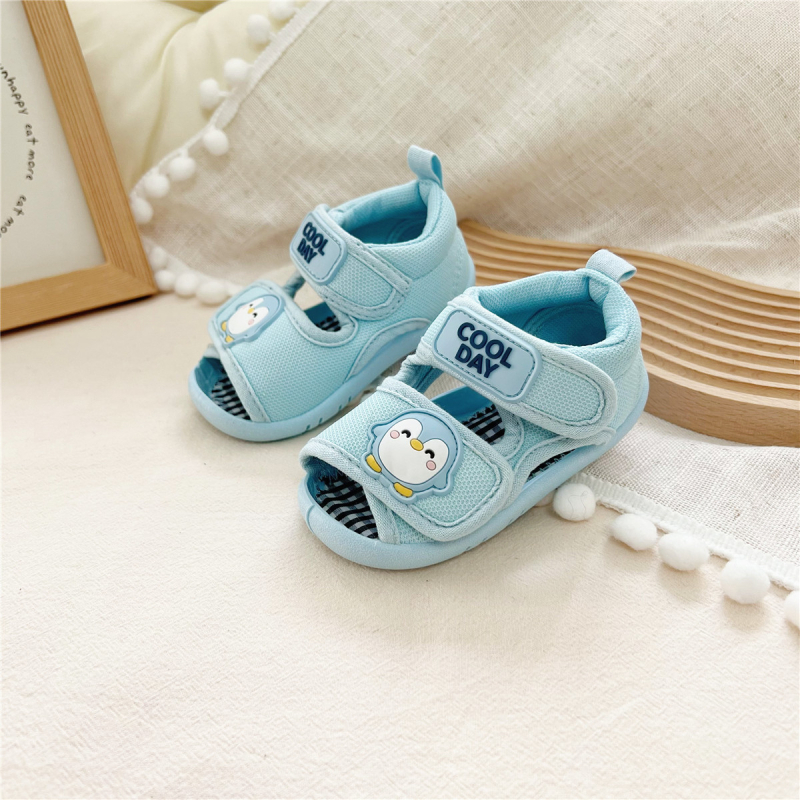 Dječje sandale za učenje hodanja s mekanom potplatom, dvostrane Velcro trake, ljetne unisex cipele