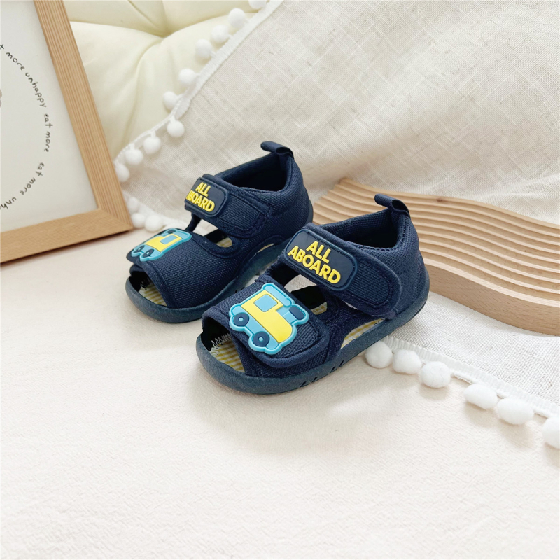 Dječje sandale za učenje hodanja s mekanom potplatom, dvostrane Velcro trake, ljetne unisex cipele
