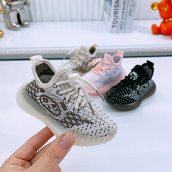 Παιδικά Flyknit αθλητικά παπούτσια Slip-On, αναπνεόμενα και ελαφριά για άνοιξη-φθινόπωρο 2025, για αγόρια και κορίτσια